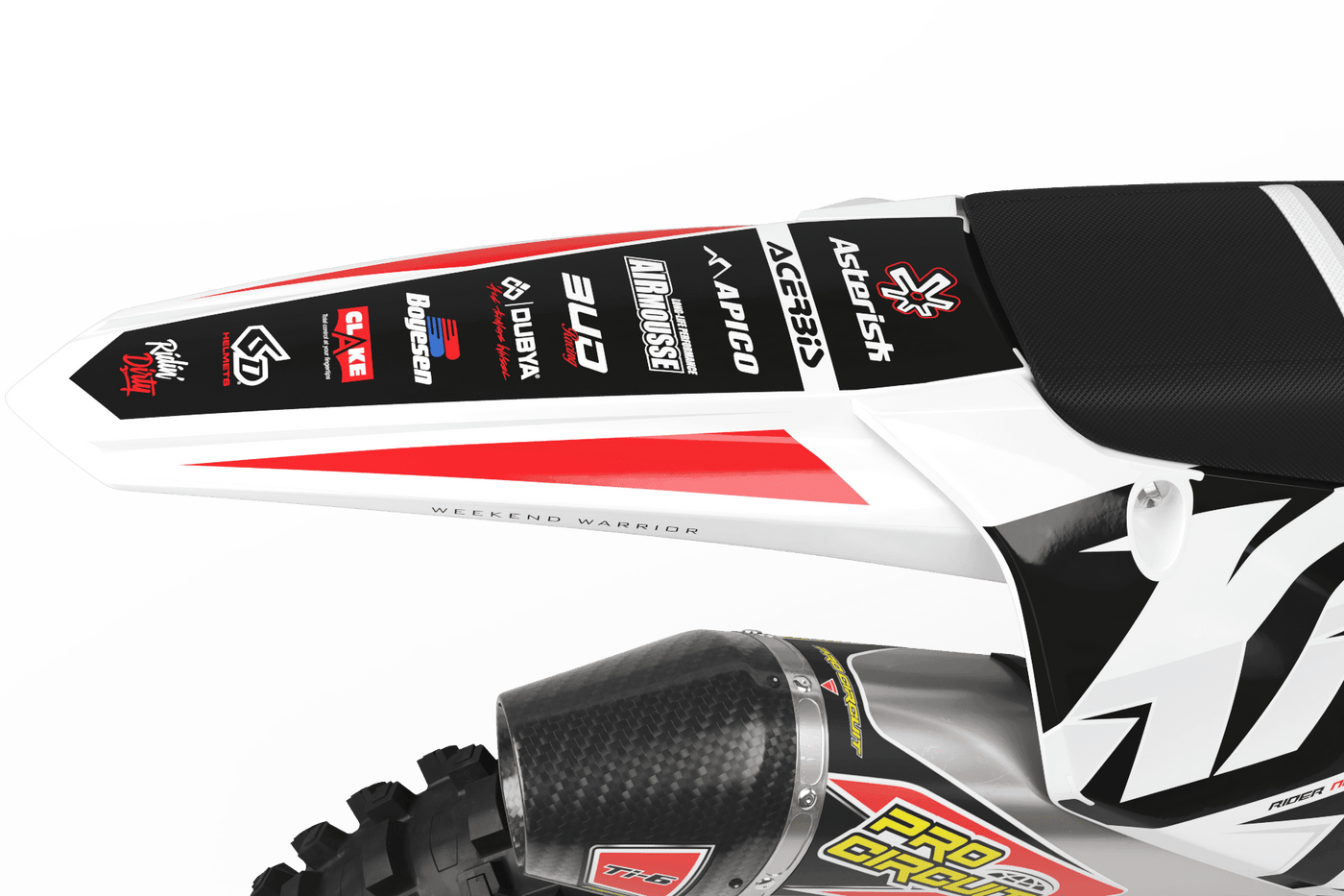 Dekorationssatz Kawasaki KXF 250 2021-2024 & KXF 450 2019-2023 - BIG NAME