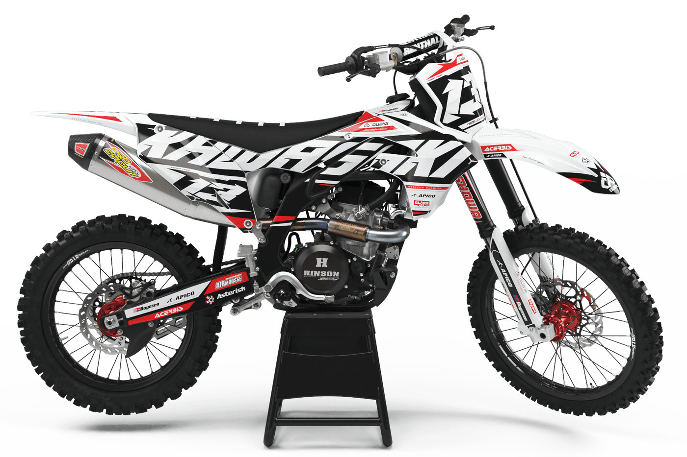 Dekorationssatz Kawasaki KXF 250 2021-2024 & KXF 450 2019-2023 - BIG NAME