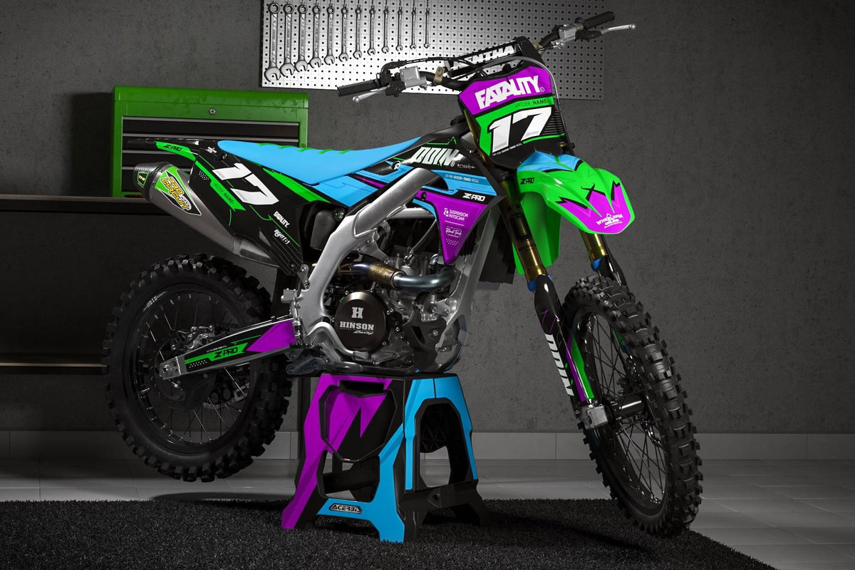 Kit Déco Kawasaki KXF 250 2021-2024 & KXF 450 2019-2023 - COLORFUL