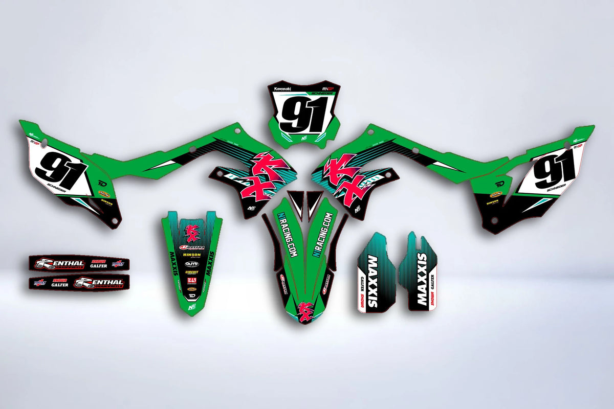 Kit Déco Kawasaki KXF 250 2021-2024 & KXF 450 2019-2023 - Orvex
