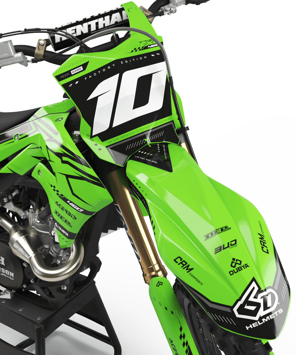 Kit Déco Kawasaki KXF 250 2021-2024 & KXF 450 2019-2023 - REPLICA