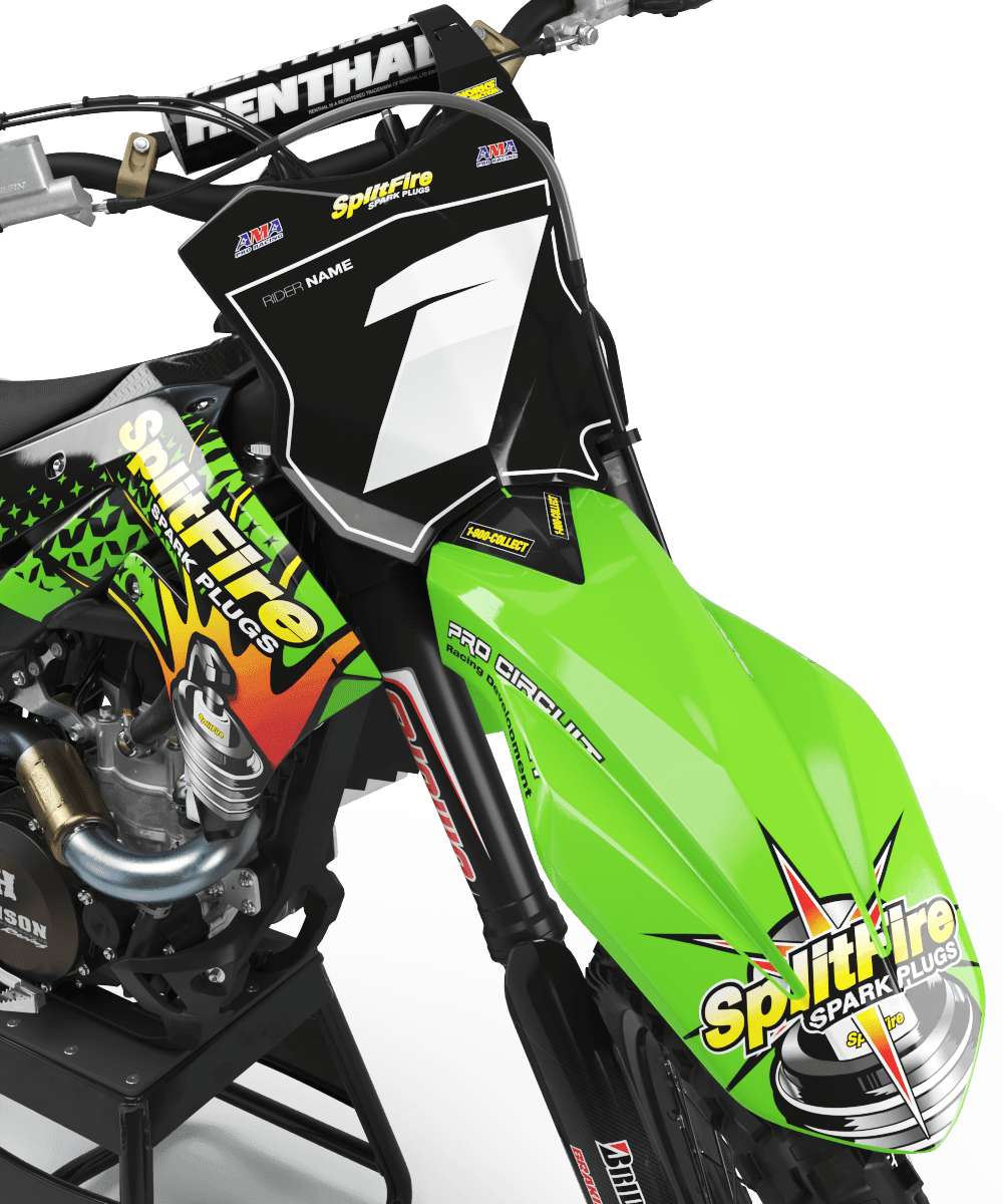 Kit Déco Kawasaki KXF 250 2021-2024 & KXF 450 2019-2023 - SPLITFIRE