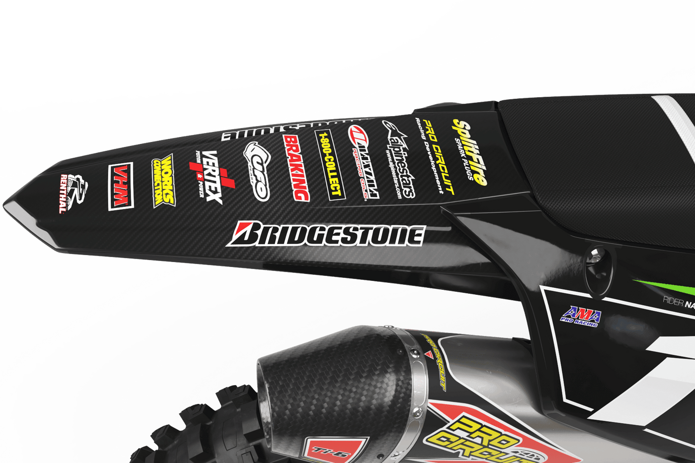Kit Déco Kawasaki KXF 250 2021-2024 & KXF 450 2019-2023 - SPLITFIRE