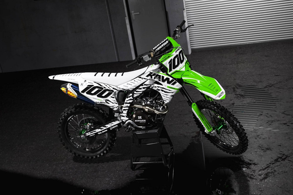 Kit Déco Kawasaki KXF 250 2021-2024 & KXF 450 2019-2023 - ZEBRA V2