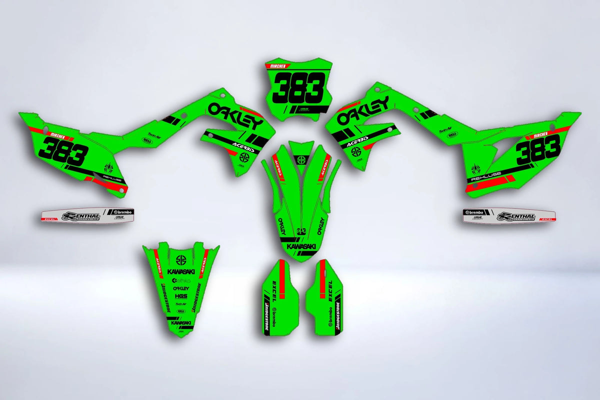 Kit Déco Kawasaki KXF 250 2021-2024 & KXF 450 2019-2023 - Zyntra