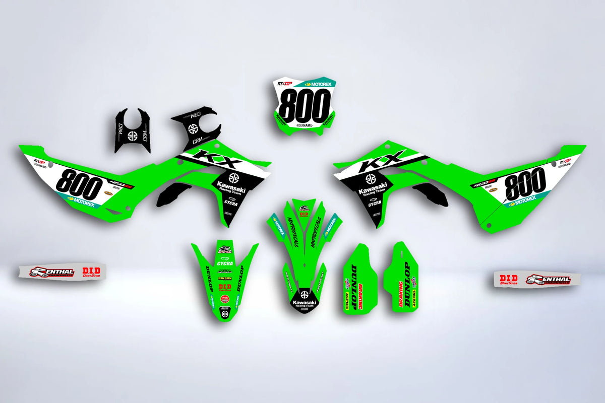 Kit Decoração KAWASAKI KXF 250 2025 & KXF 450 2024-2025 - DIRTRAGE