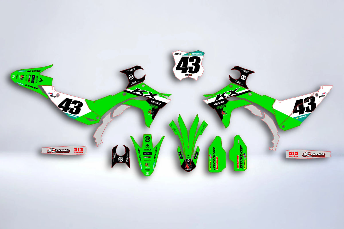 Kit Déco KAWASAKI KXF 250 2025 & KXF 450 2024-2025 - FUELEON