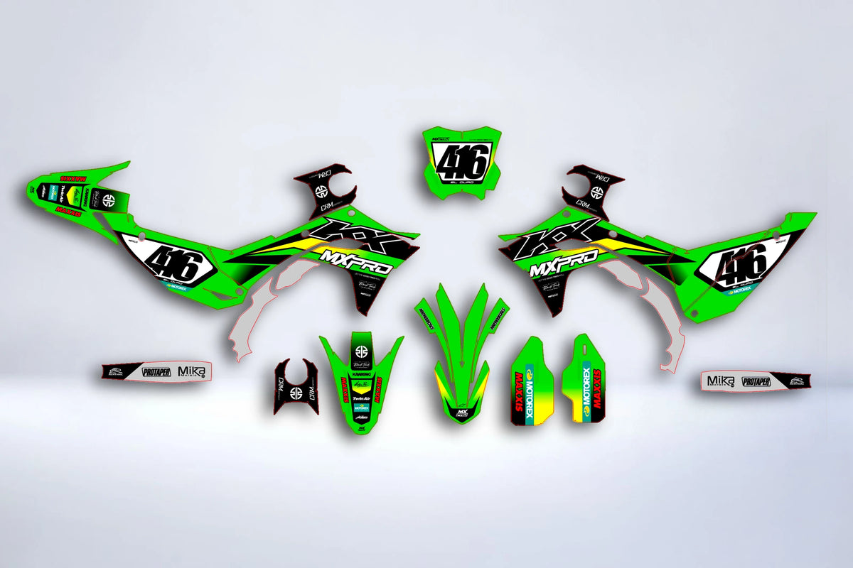 kit grafiche KAWASAKI KXF 250 2025 & KXF 450 2024-2025 - GRITZON