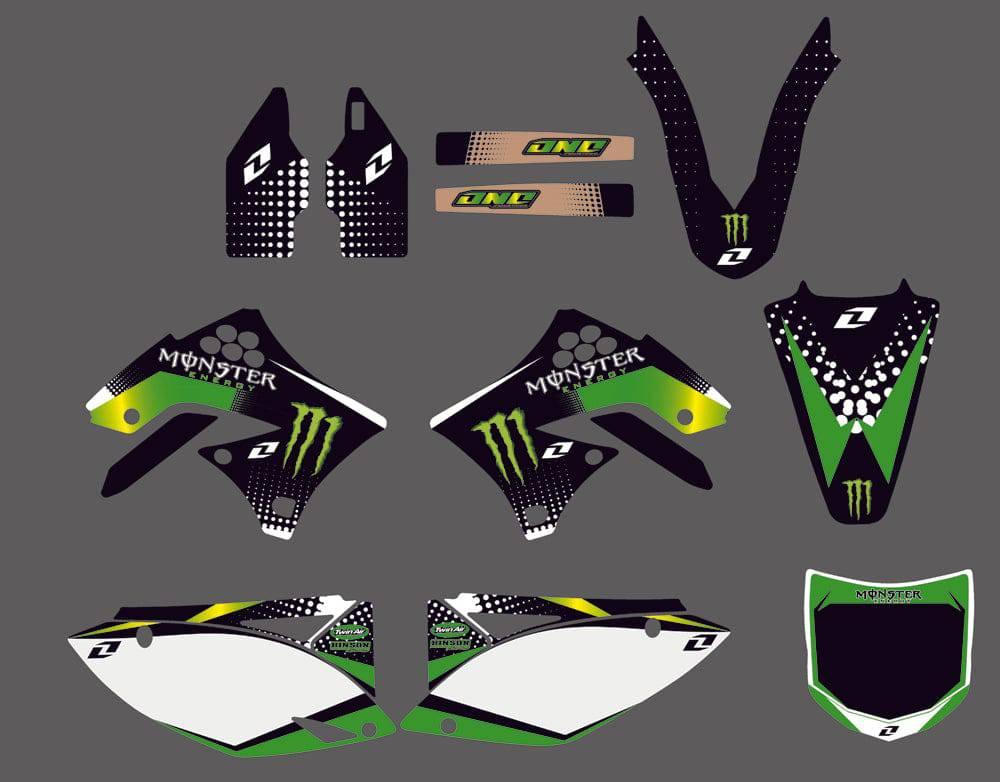 KAWASAKI KXF 450 2009-2011 graphics kit MONSTER #2