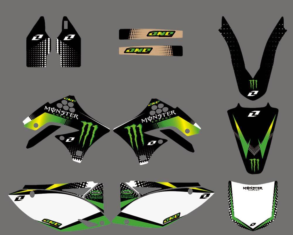 KAWASAKI KXF 450 2009-2011 graphics kit MONSTER #2