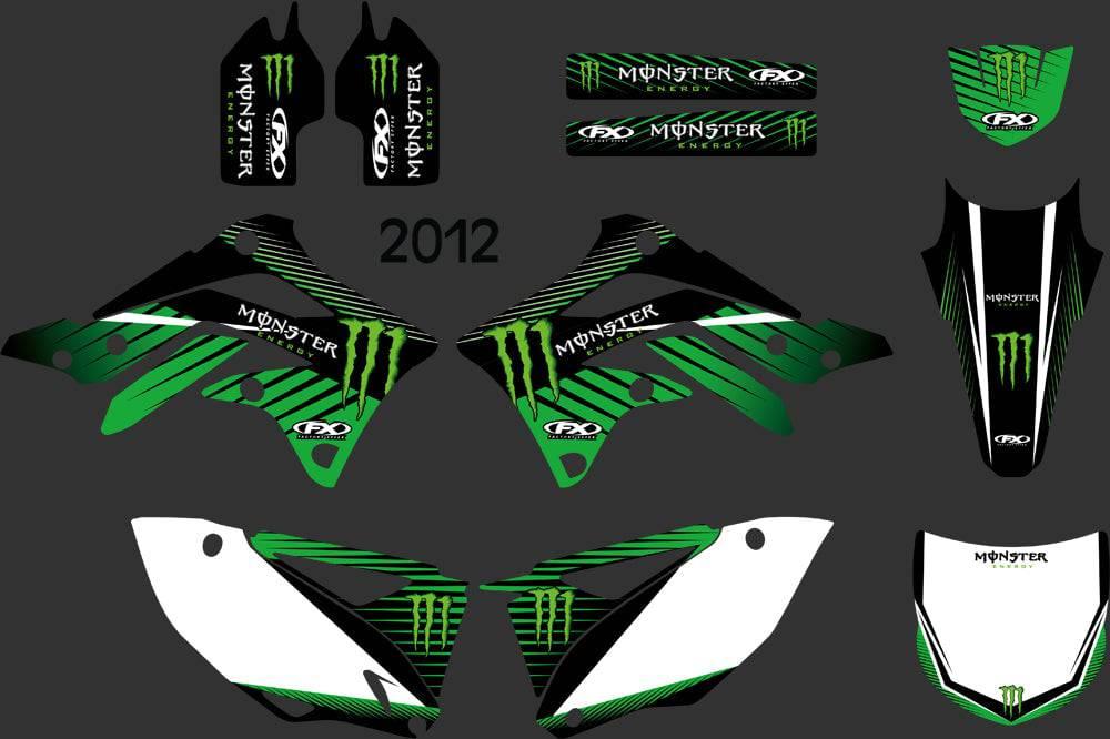 kit gráfico KAWASAKI KXF 450 2012-2013 MONSTER #2