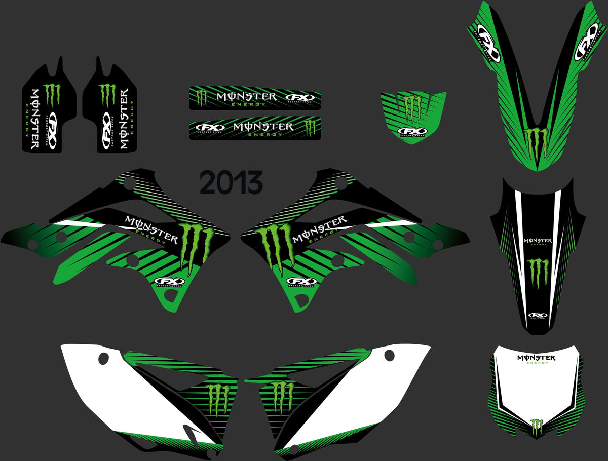 kit gráfico KAWASAKI KXF 450 2012-2013 MONSTER #2