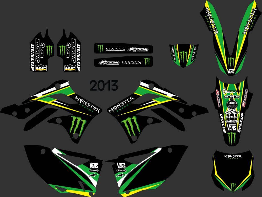 kit grafiche KAWASAKI KXF 450 2012-2013 MONSTER #3