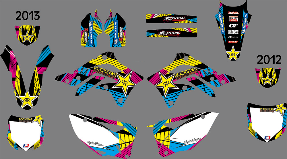 Kit Déco KAWASAKI KXF 450 2012-2013 MULTI