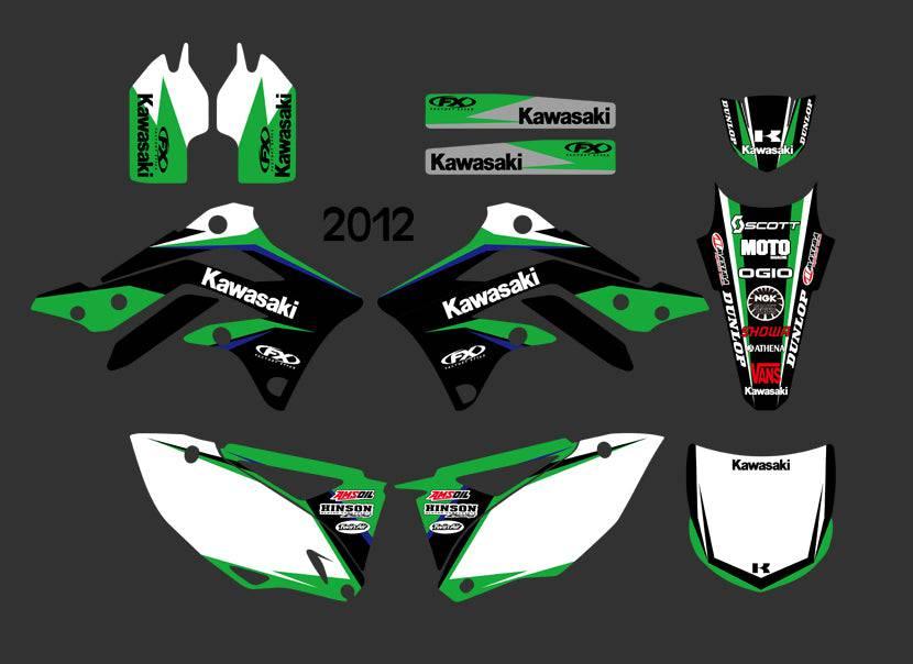 Kit Deco KAWASAKI KXF 450 2012-2013 ORIGINE#2