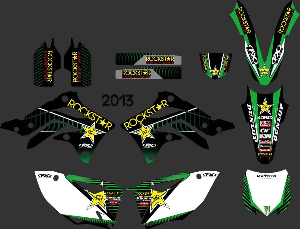 kit gráfico KAWASAKI KXF 450 2012-2013 ROCKSTAR