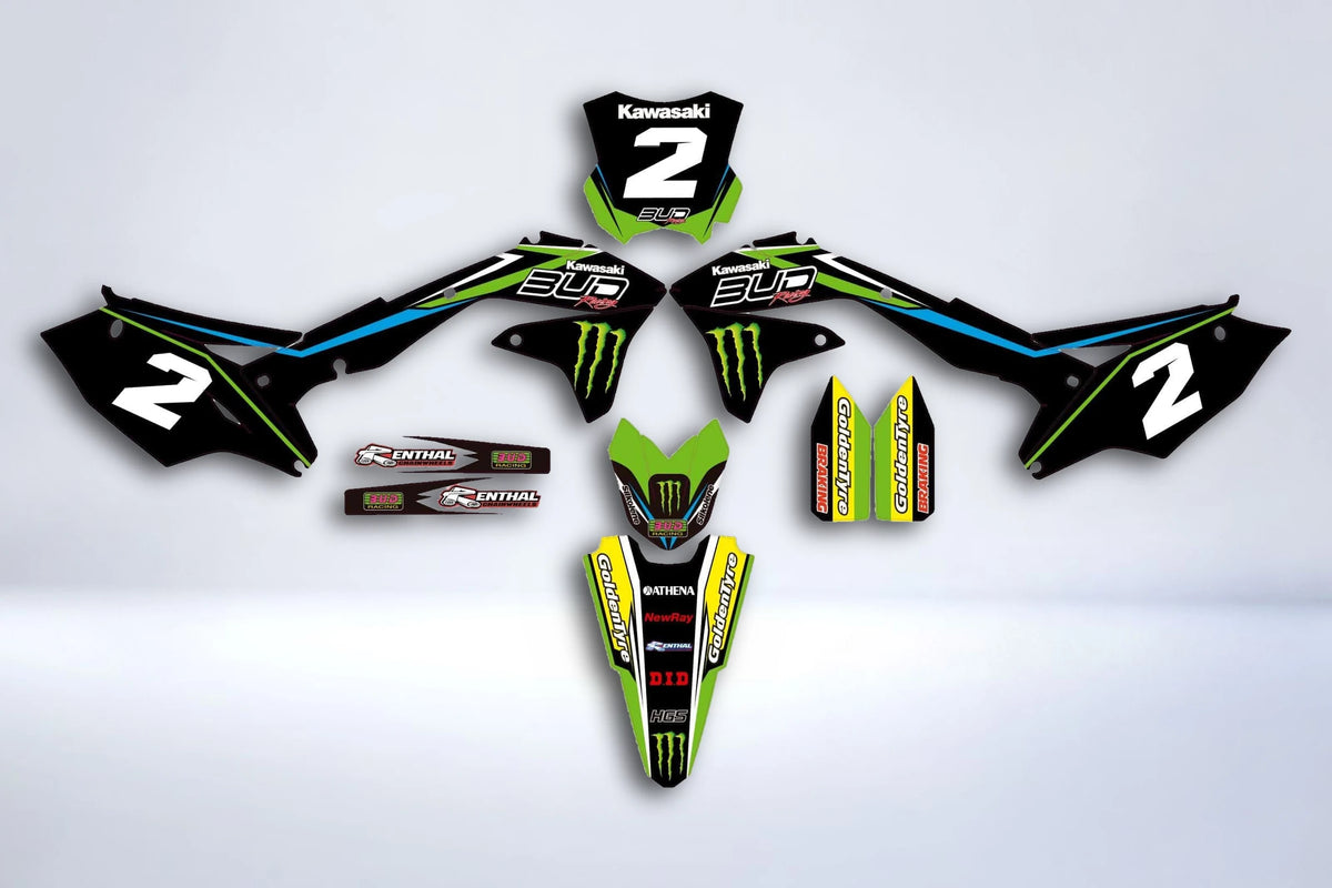 graphics kit KAWASAKI KXF 450 2016-2018 BUD