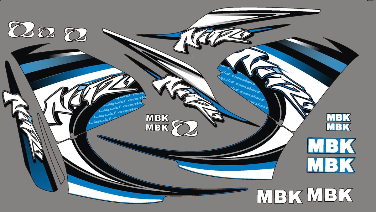 graphics kit MBK NITRO 2010 - BLUE