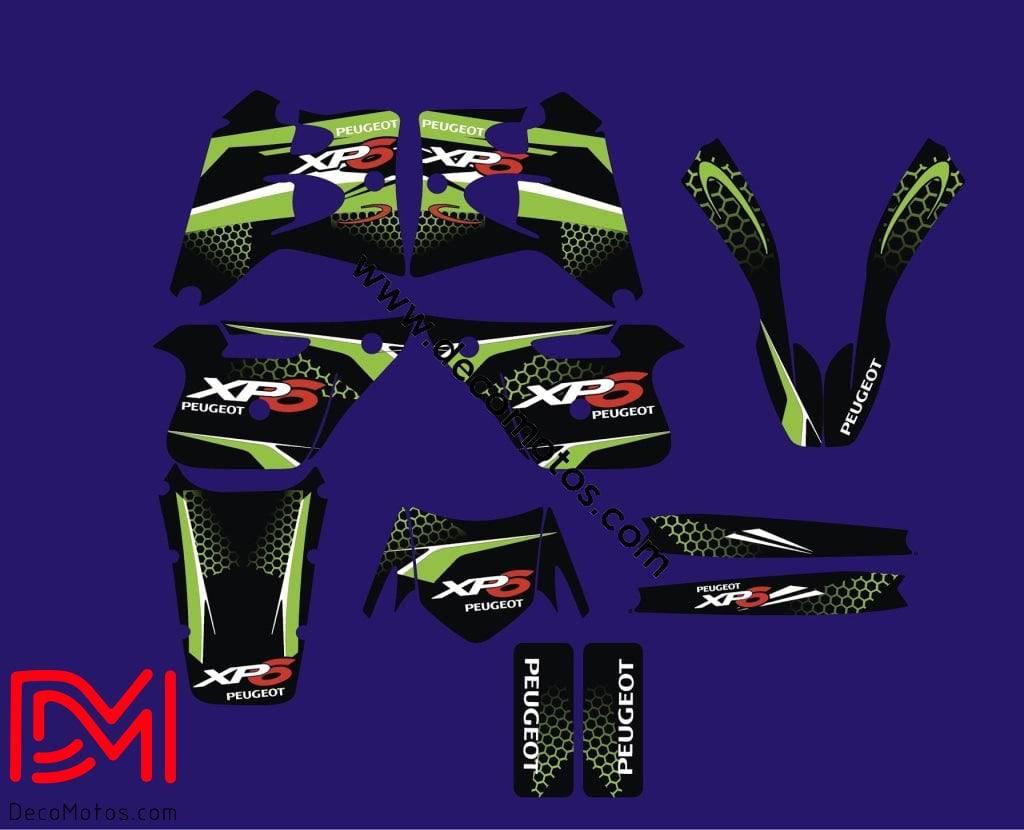 Dekor-Kit PEUGEOT XP6 1997-2003 - GRÜN