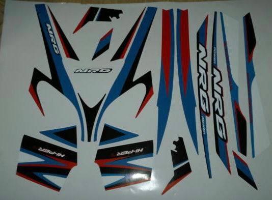 Dekor-Kit Piaggio NRG Blue red