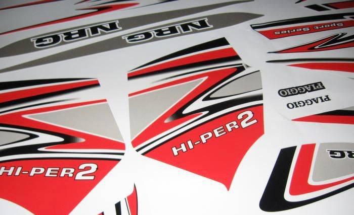 Dekor-Kit Piaggio NRG RED