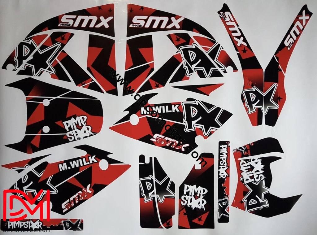 kit gráfico RIEJU SMX / MRX - PIMPSTAR RED