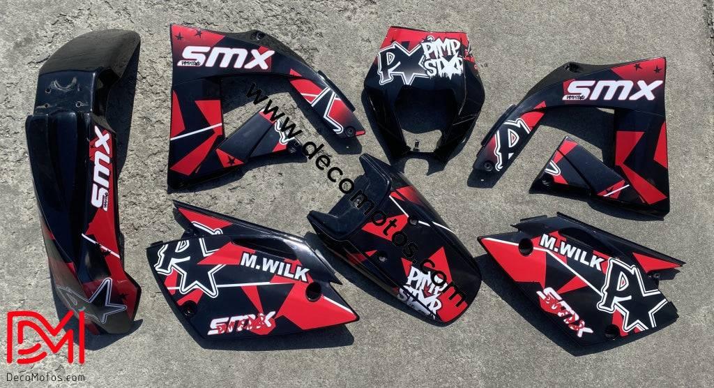 kit gráfico RIEJU SMX / MRX - PIMPSTAR RED