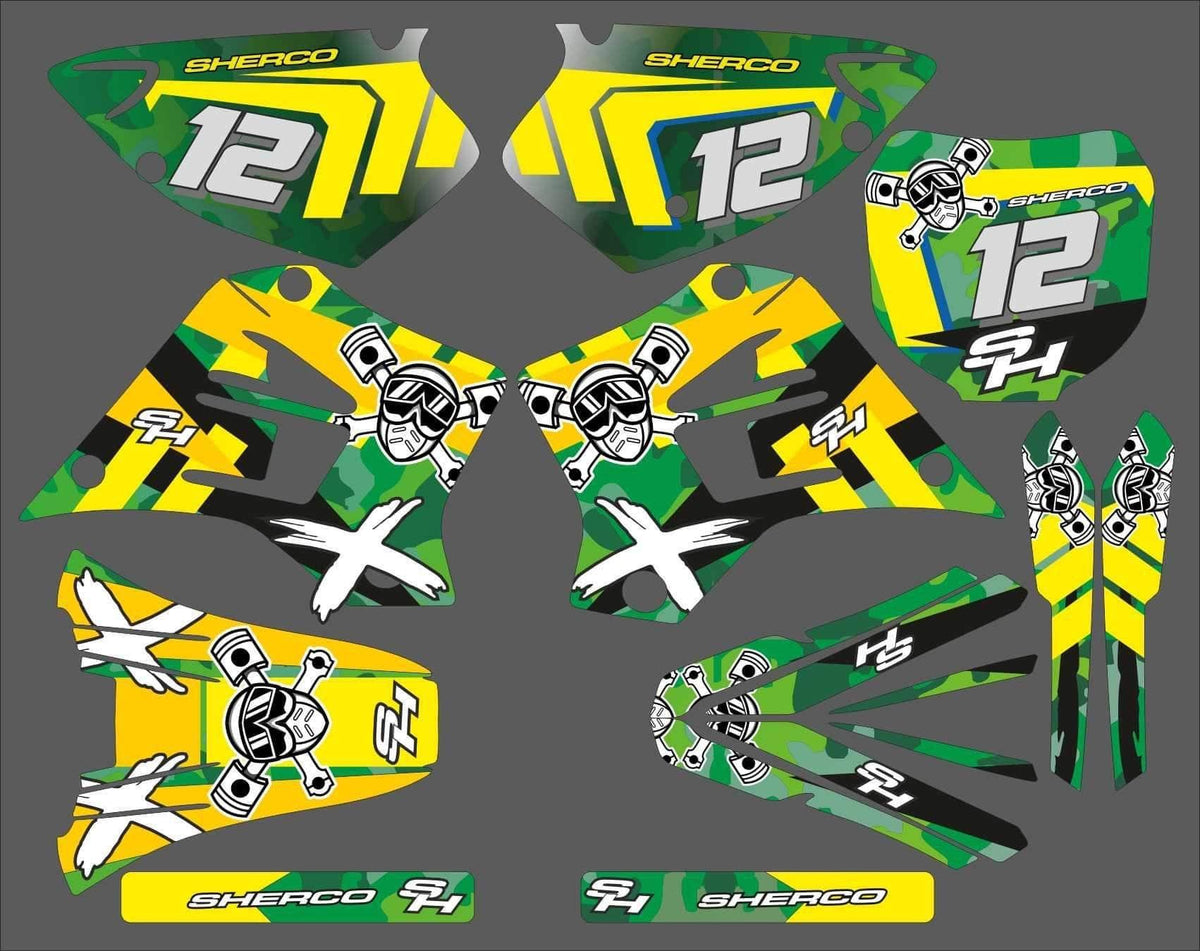 SHERCO HRD 50cc 1998-2005 graphics kit MULTI V2