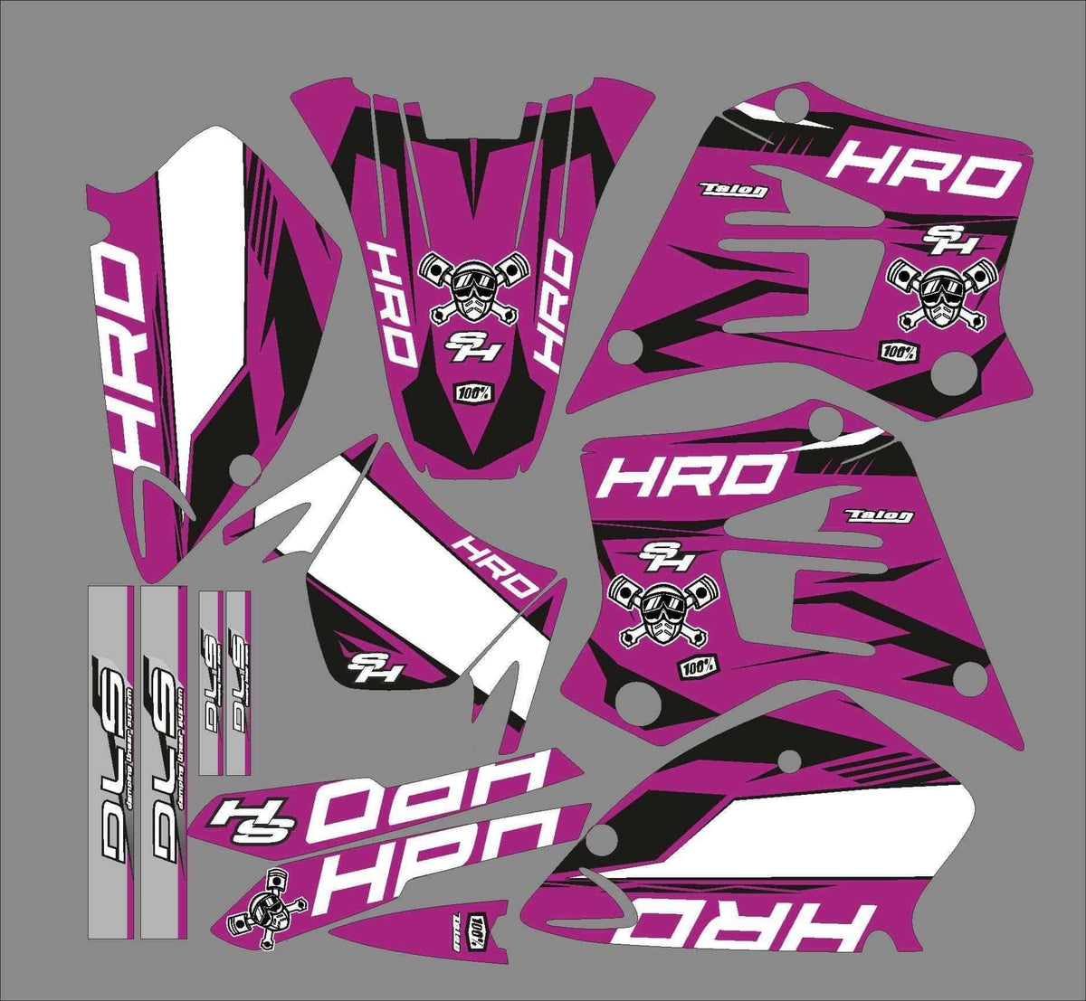SHERCO HRD 50cc 1998-2005 graphics kit PURPLE