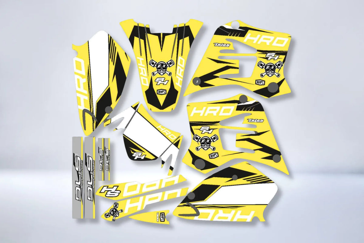 SHERCO HRD 50cc 1998-2005 graphics kit - YELLOW