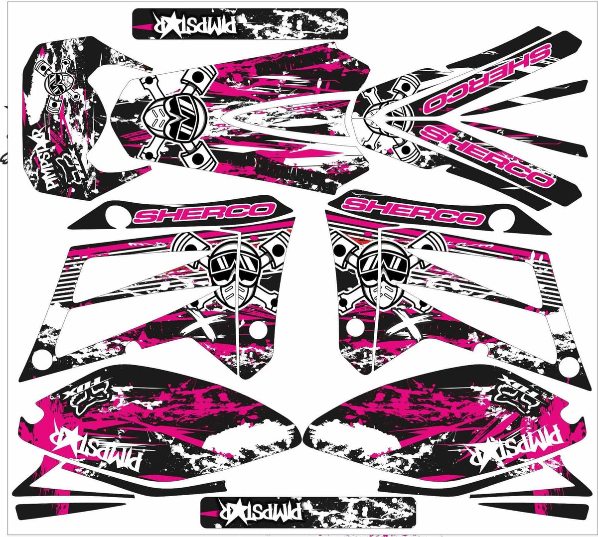 Kit Déco SHERCO HRD 50cc 2006-2012 - PINK