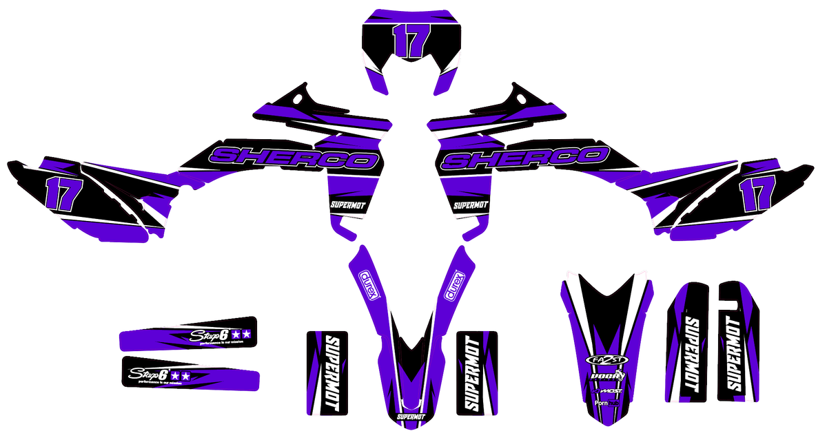 Kit Déco Sherco SE-R / SM-R 50cc - PURPLE