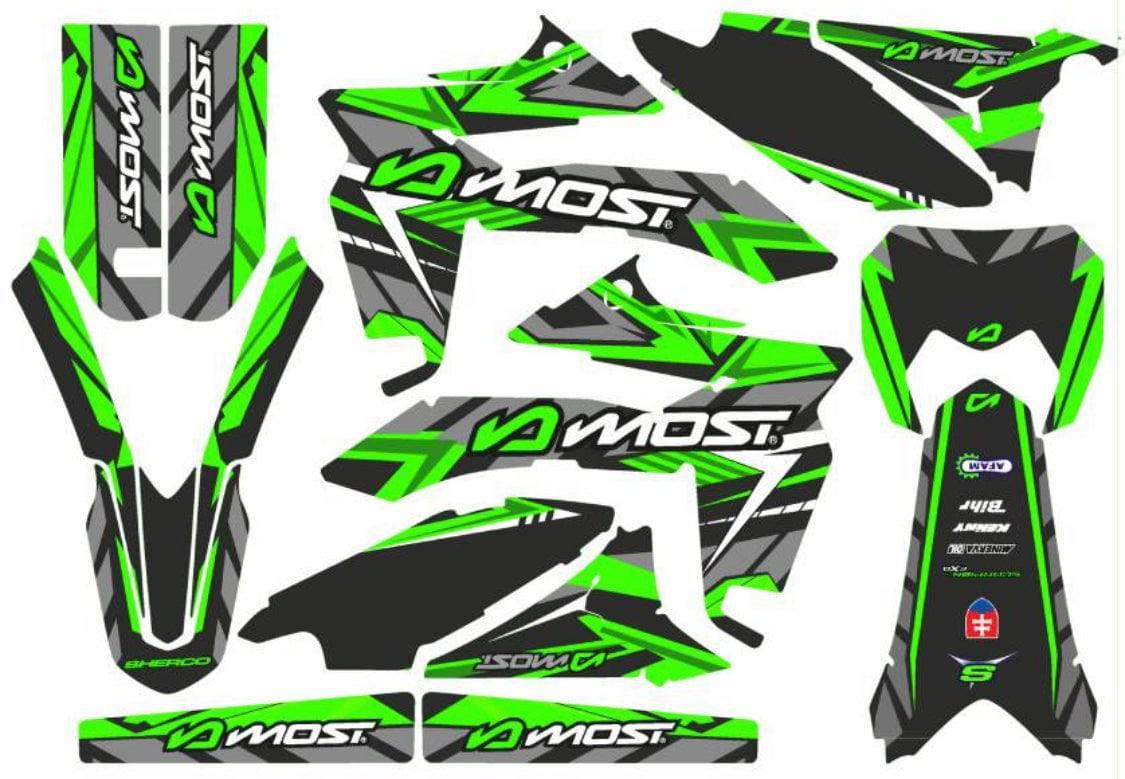 Kit Déco Sherco SE-R / SM-R 50cc - GREEN