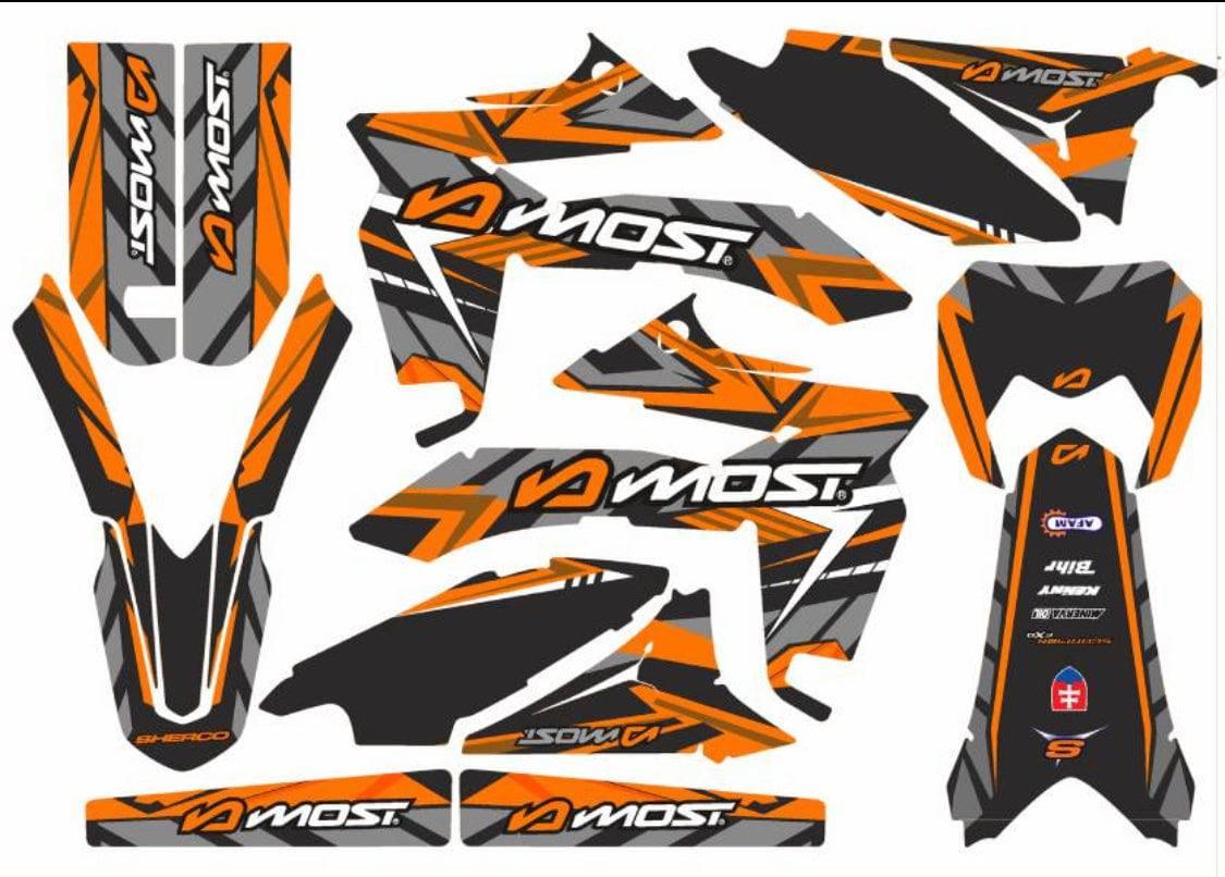 Kit Déco Sherco SE-R / SM-R 50cc - ORANGE