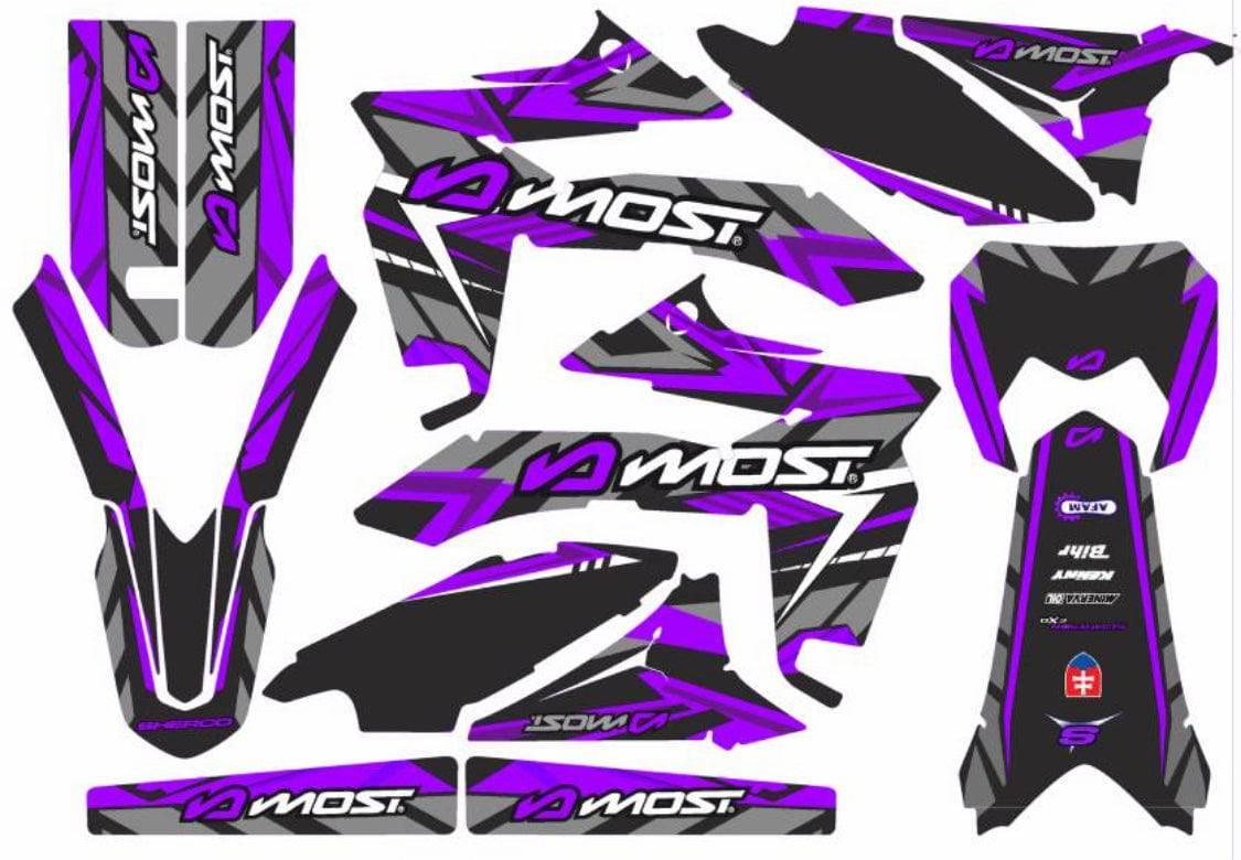 Kit de decoración Sherco SE-R / SM-R 50cc - MORADO