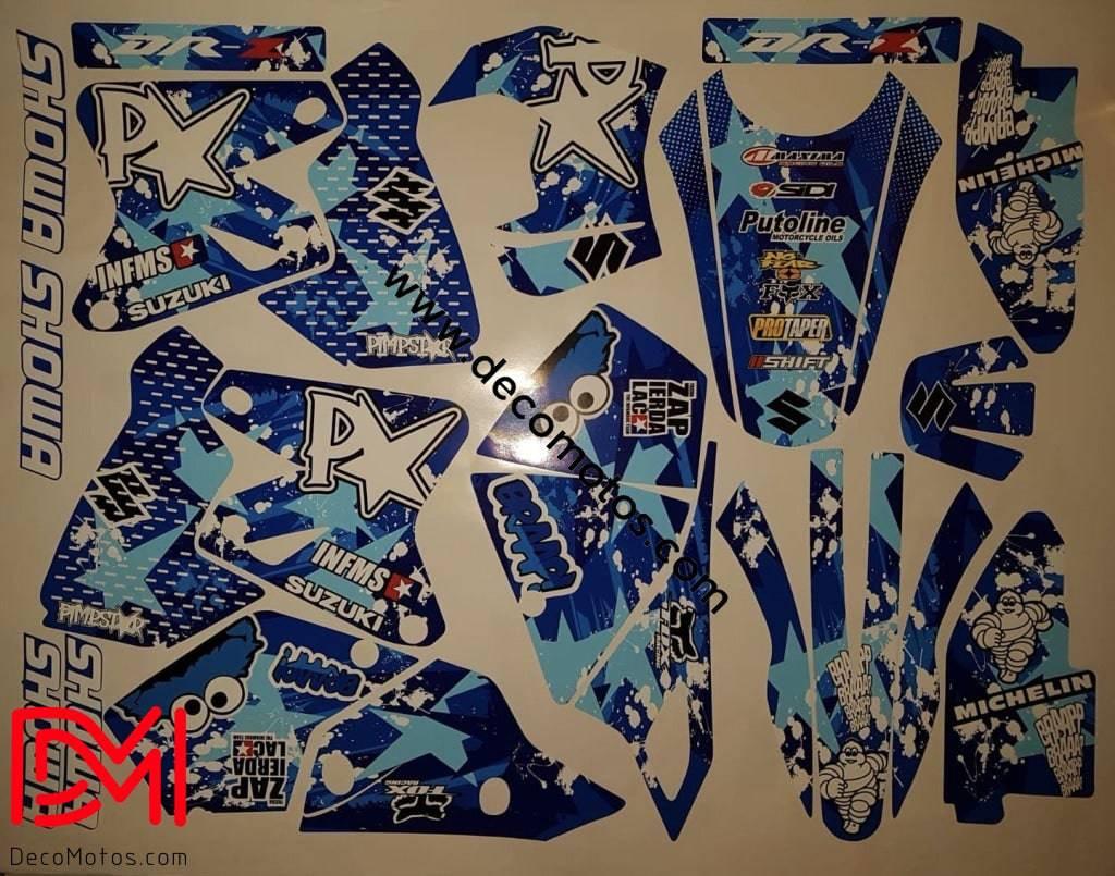 kit grafiche SUZUKI DRZ 400 - BLUE PIMPSTAR
