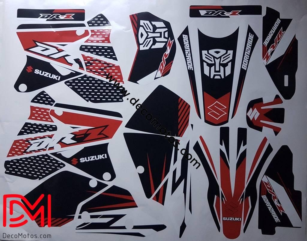 kit grafiche SUZUKI DRZ 400 RED PRIME