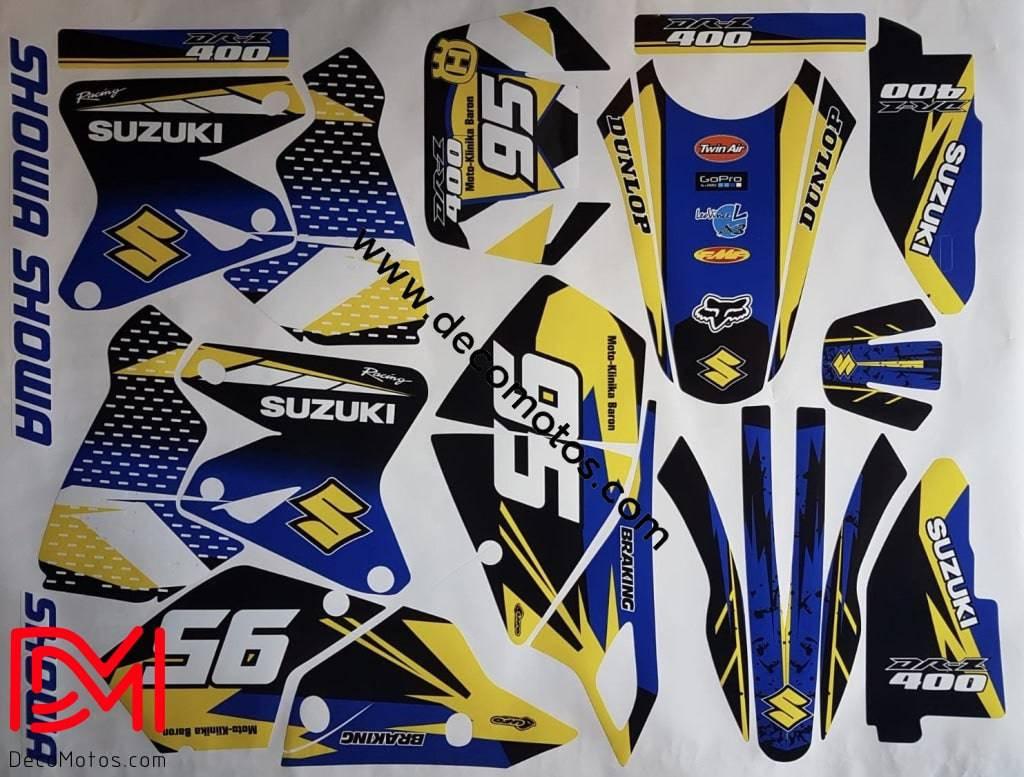 kit grafiche SUZUKI DRZ 400 - YELLOW BLUE