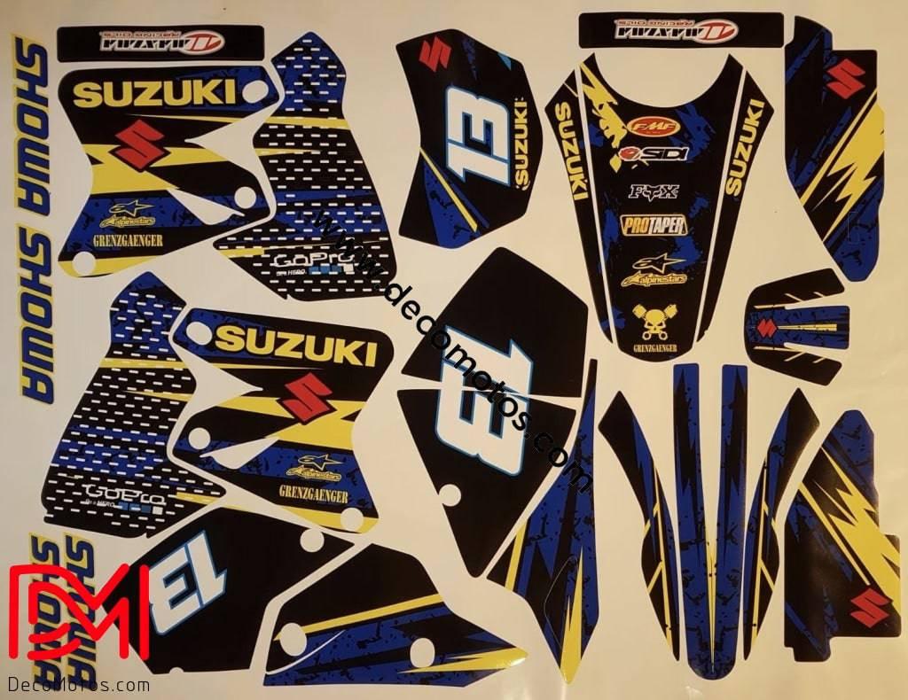 kit grafiche SUZUKI DRZ 400 - YELLOW BLUE #2