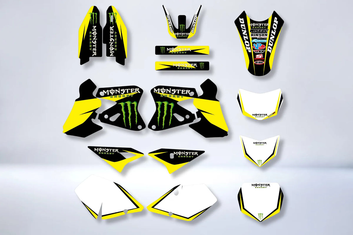 Suzuki DRZ 400 Deco Kit - Yellow Rockstar