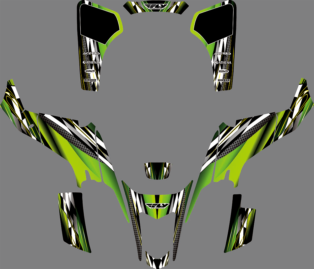 graphics kit SUZUKI LTZ 400 2003-2008 GREEN (carburetor model)