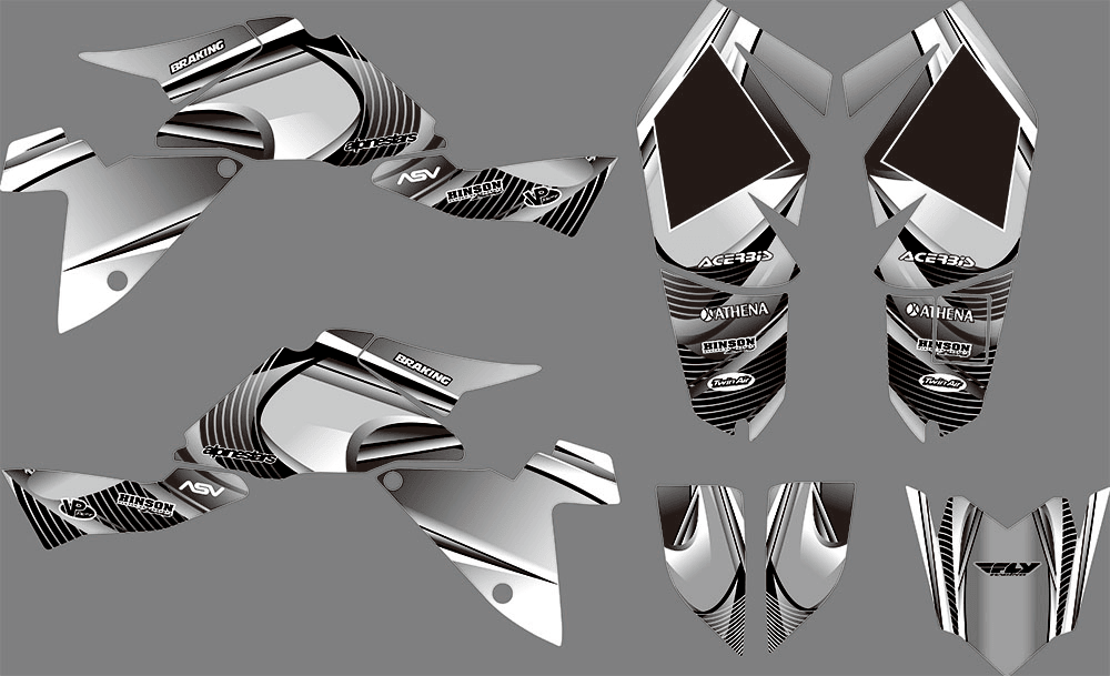 Dekor-Kit SUZUKI LTZ 400 2009-2015 GRAU (Einspritzmodell)