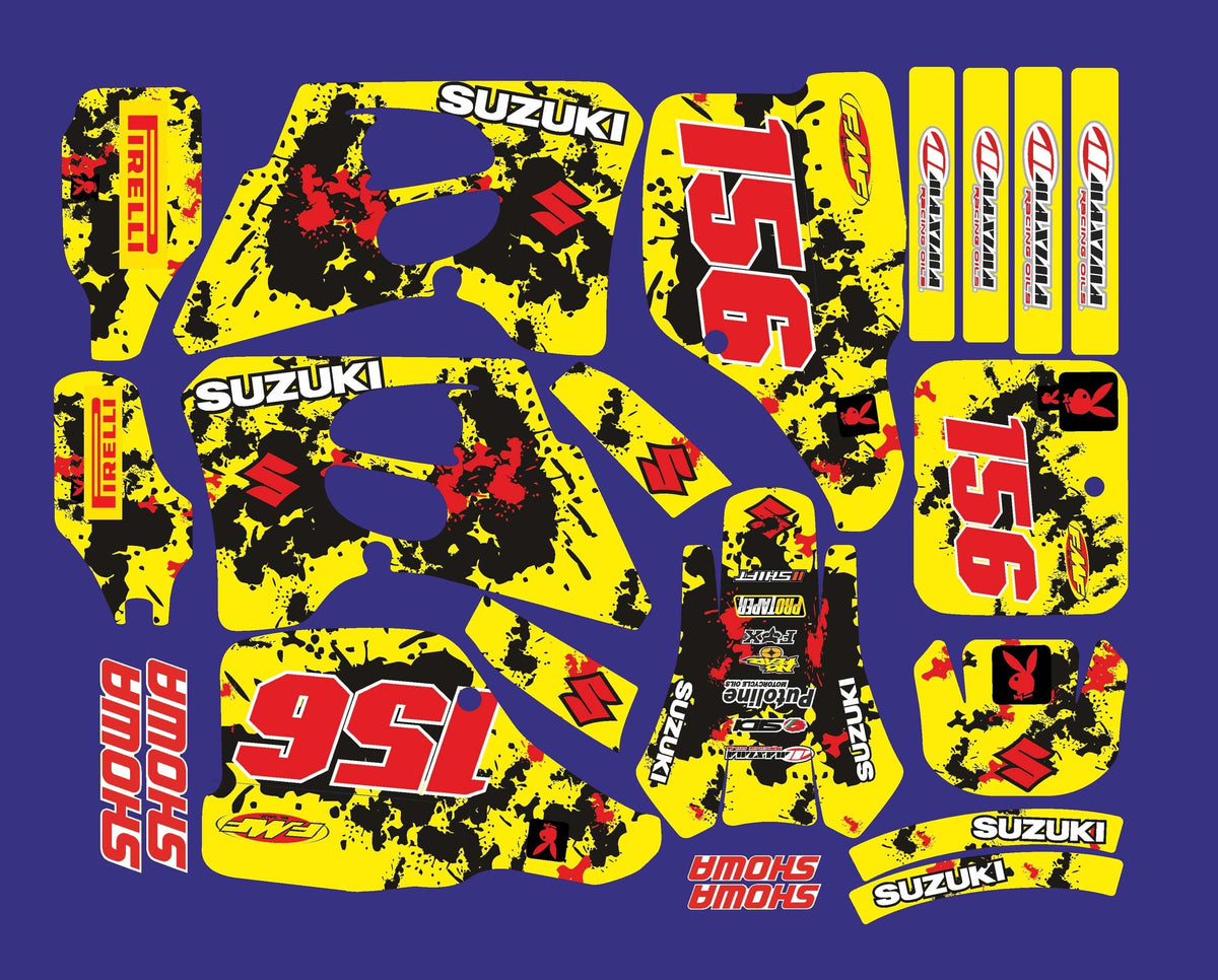 Dekor-Kit SUZUKI RMX / SMX 1998-2001 FLECK