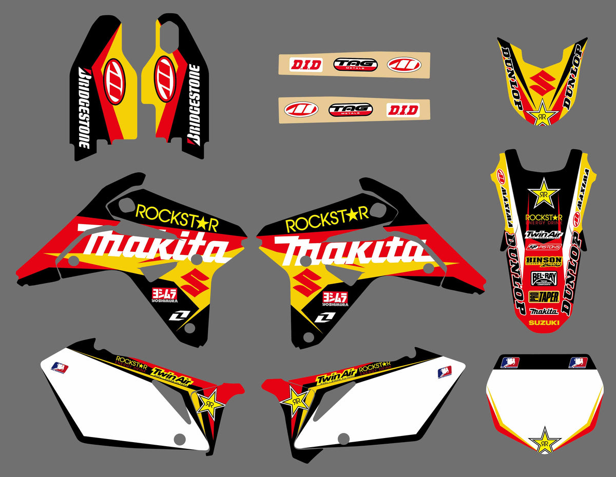kit grafiche SUZUKI RMZ 450 2005-2007 - MAKITA