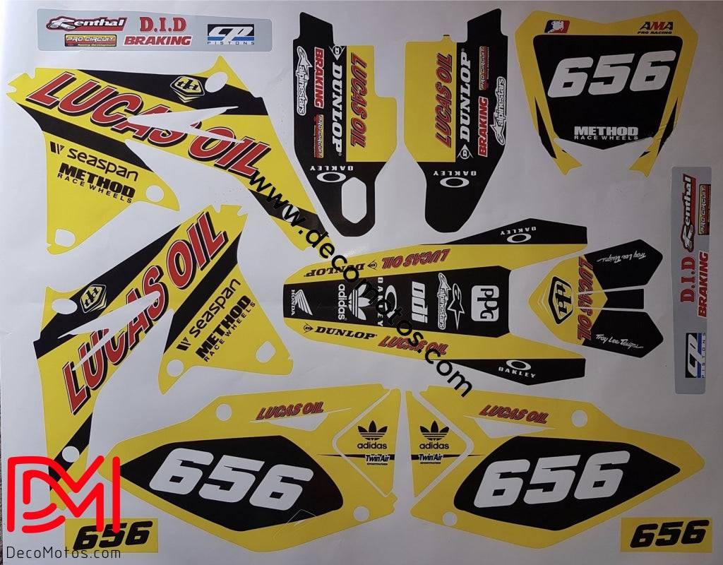 kit grafiche SUZUKI RMZ 450 2008-2017 LUCAS OIL