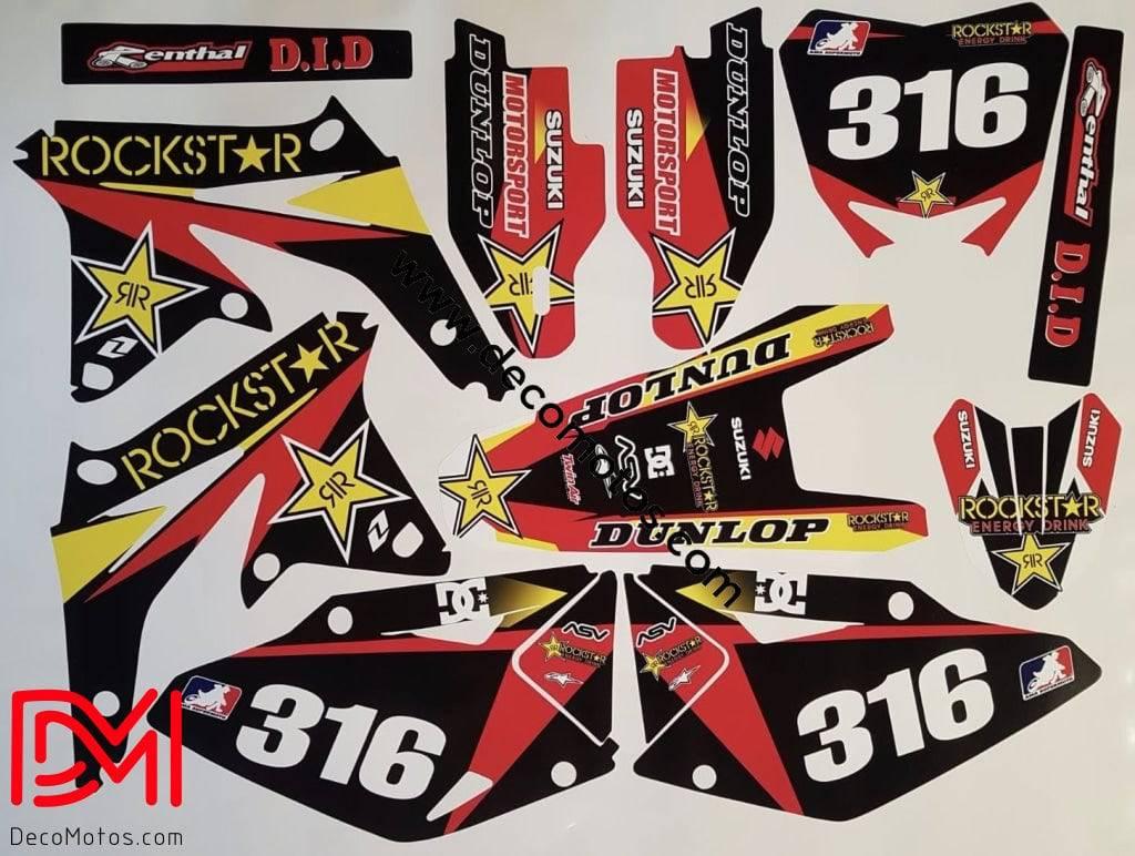 Kit Déco SUZUKI RMZ 450 2008-2017 - ROCKSTAR #6