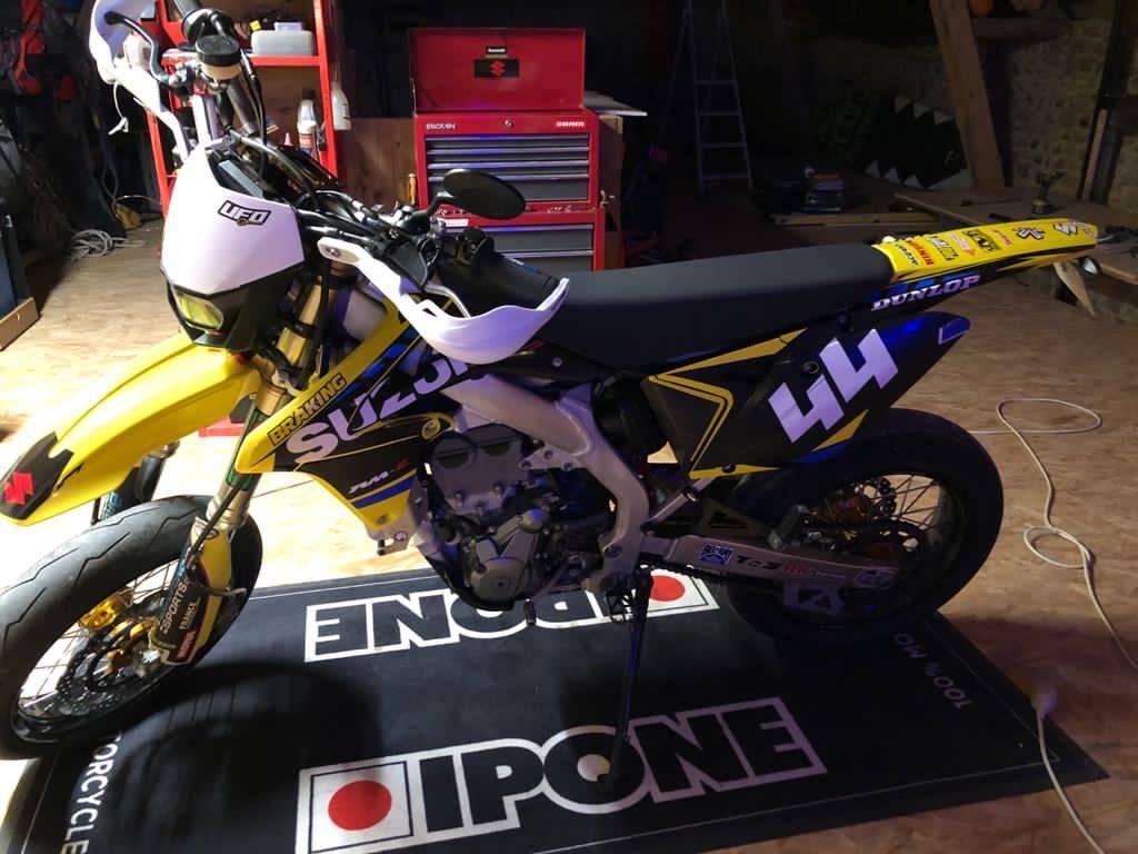 kit grafiche SUZUKI RMZ 450 2008-2017 - GIALLO BLU