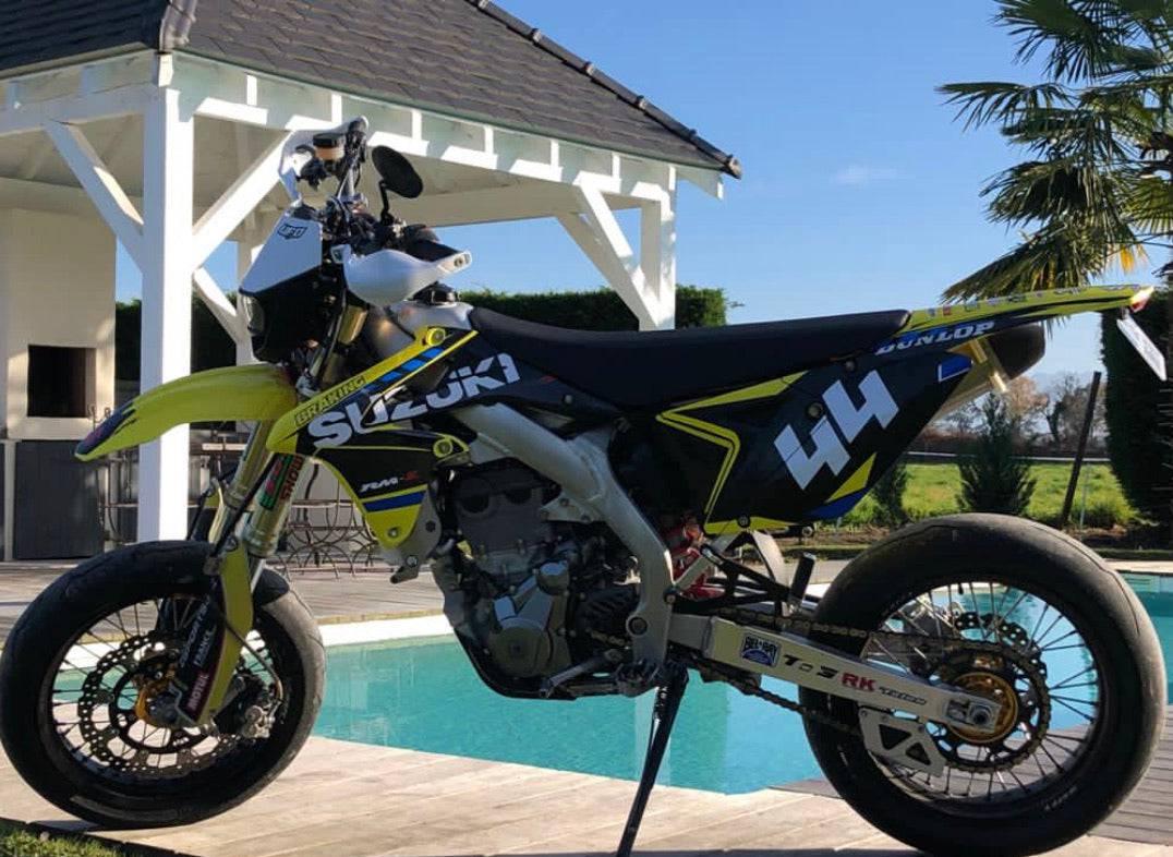 kit grafiche SUZUKI RMZ 450 2008-2017 - GIALLO BLU