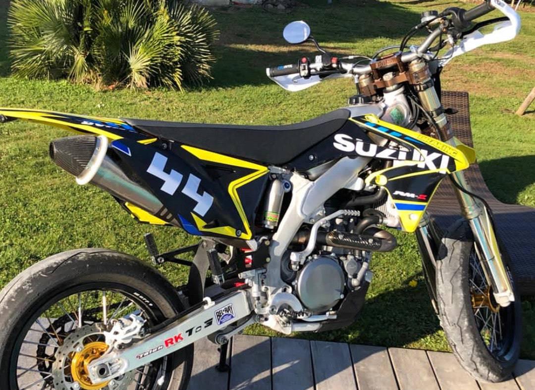 kit grafiche SUZUKI RMZ 450 2008-2017 - GIALLO BLU