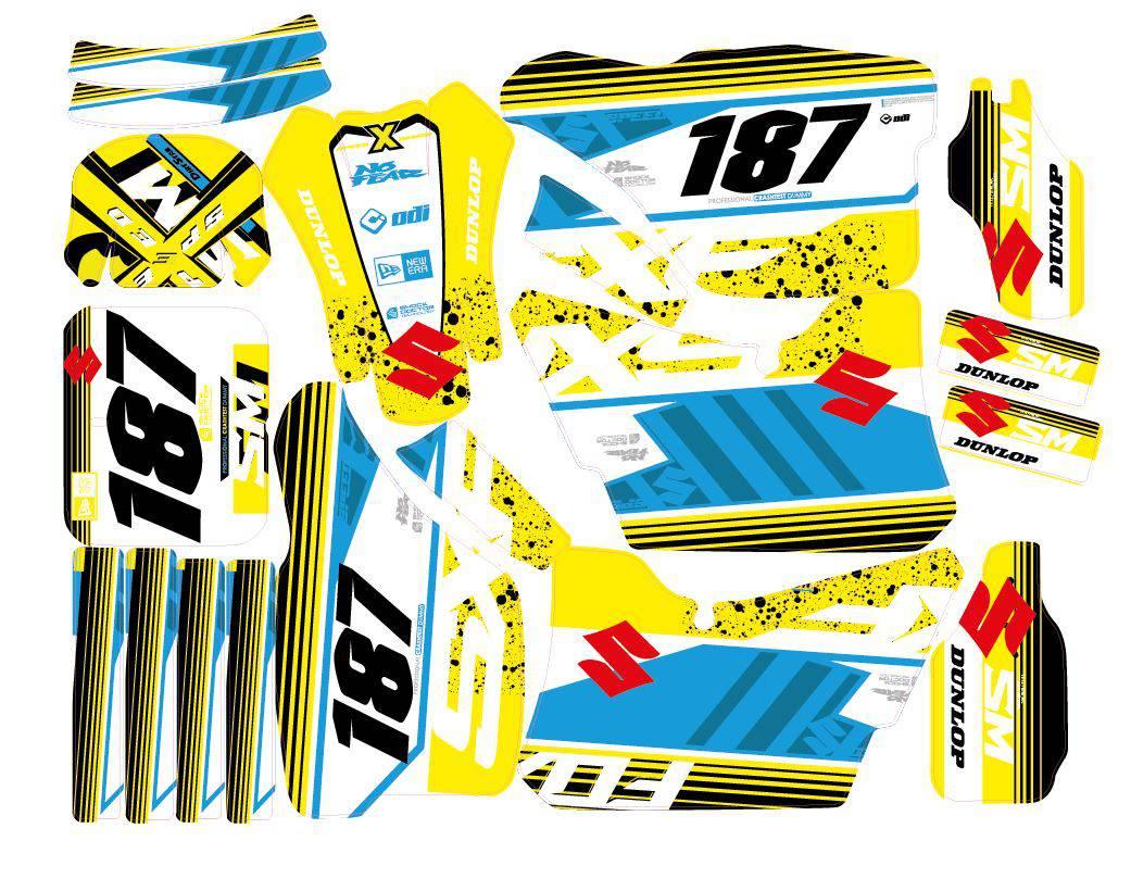 kit grafiche SUZUKI RMX / SMX 1998-2001 - FACTORY